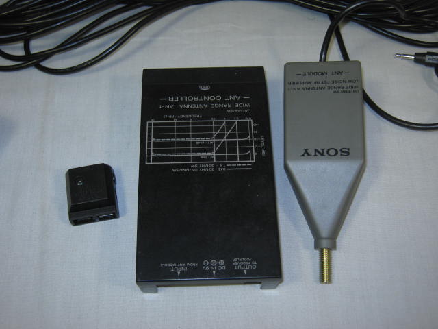 Sony AN-1 LW/MW/SW Wide Range 150kHz-30,000kHz Active Short Wave Antenna NO RES! 4