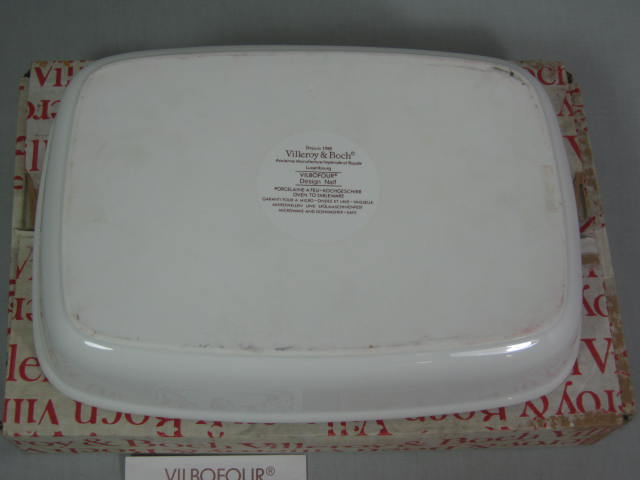 Villeroy & Boch Design Naif Lasagne Dish Casserole Serving Bowl With Box MINT! 2