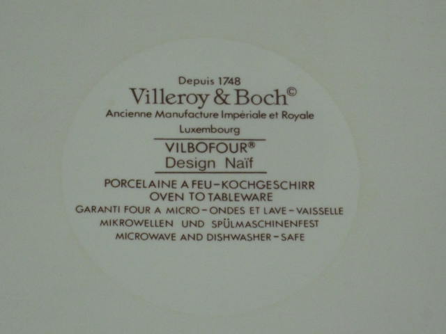 Villeroy & Boch Design Naif Lasagne Dish Casserole Serving Bowl With Box MINT! 3