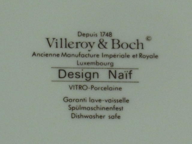 Villeroy & Boch Design Naif 8" Square Cake Platter Plate With Box MINT CONDITION 3