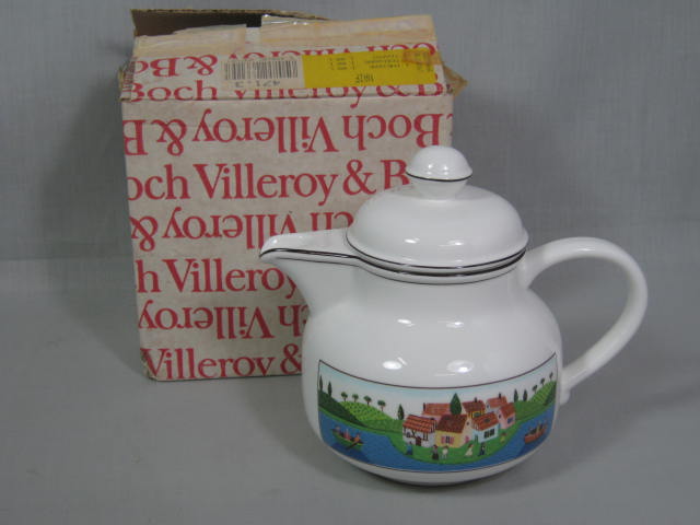 Villeroy & Boch Design Naif Teapot With Original Box Mint Condition! No Reserve