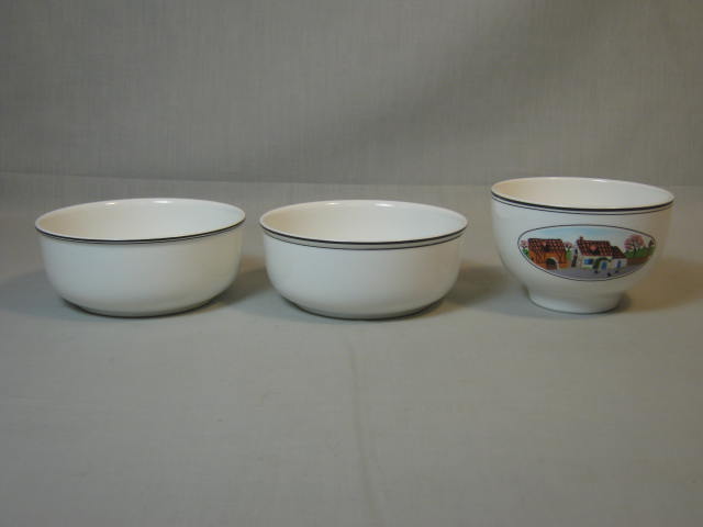 Villeroy & Boch Design Naif Soup Cereal Bowls Cup Saucer Trinket Box Set EXC! NR 1