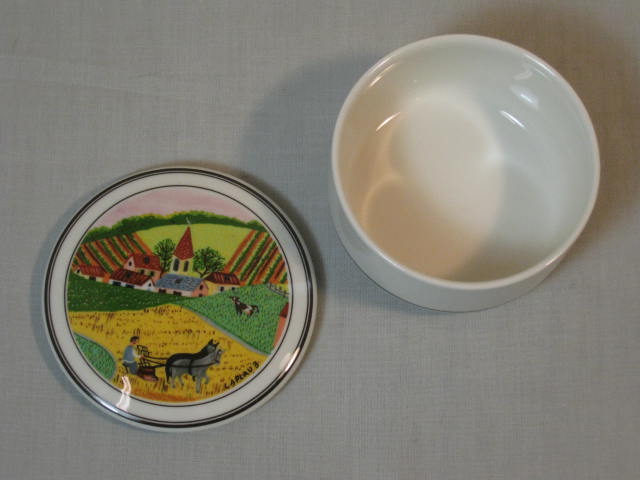 Villeroy & Boch Design Naif Soup Cereal Bowls Cup Saucer Trinket Box Set EXC! NR 8