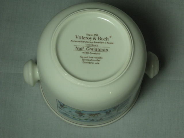 Villeroy & Boch Naif Christmas Cache Pot Bowl Unused Mint Condition! No Reserve! 5