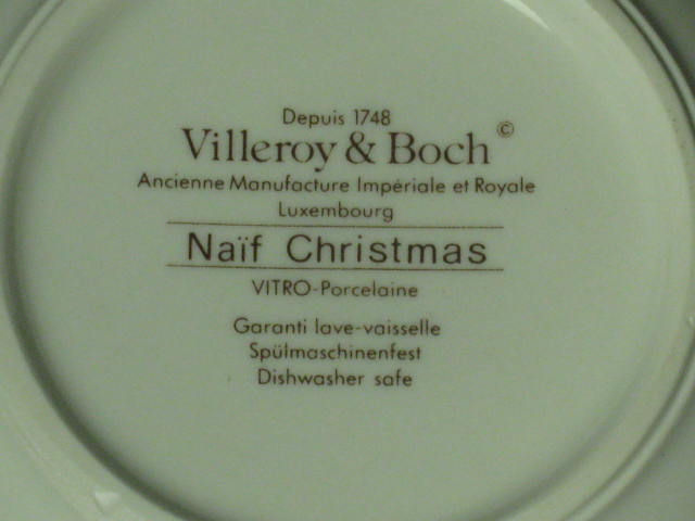Villeroy & Boch Naif Christmas Cache Pot Bowl Unused Mint Condition! No Reserve! 6