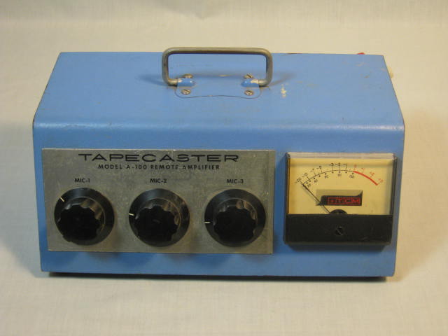 Vtg Tapecaster A-100 Remote Radio Station Broadcast Mic Amplifier Amp Console NR