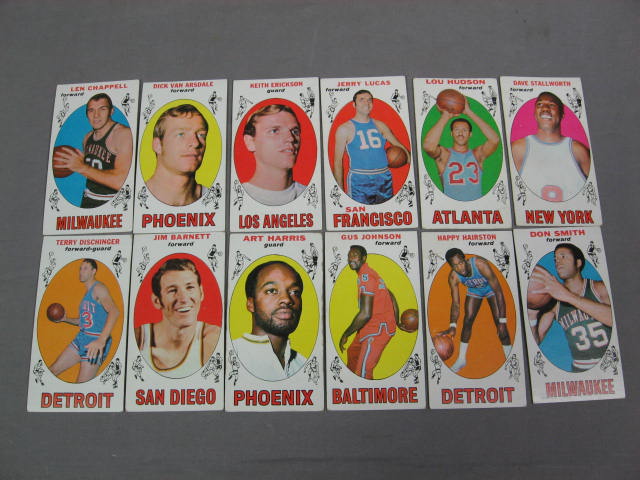 1969 Topps Basketball Cards Lew Alcindor Rookie Card + 13