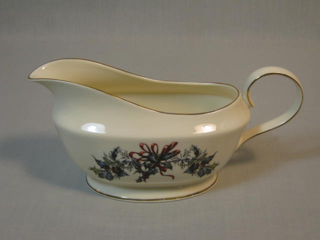 Lenox Winter Greetings American Home Gravy Boat W/ Underplate Catherine McClung 1