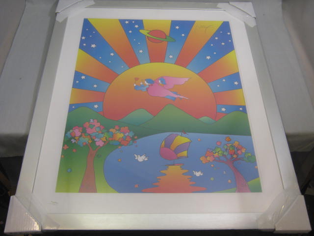 Peter Max Hand Signed Serigraph Print Universal Harmony Limited Edition 297/300