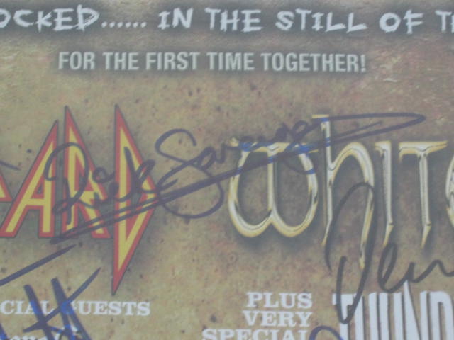 2008 Def Leppard Whitesnake Band Signed Concert Tour Poster Print Joe Elliott ++ 3