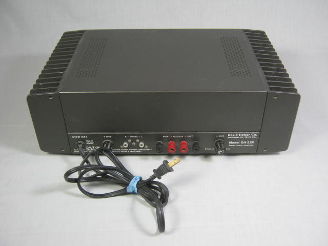 Vintage Hafler DH 220 2 Channel Stereo Power Amplifier Amp NO RESERVE PRICE BID! 3