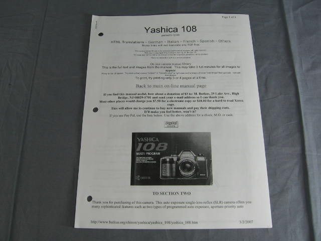 Yashica FX-3 Super 2000 +108 SLR Cameras W/4 Lenses+ NR 13