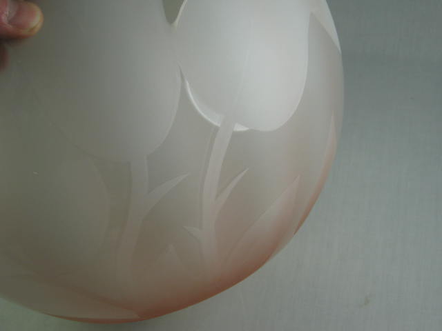 83 Marialyce Hawke Murano Brideshead Revisited Intaglio Engraved Art Glass Bowl 4