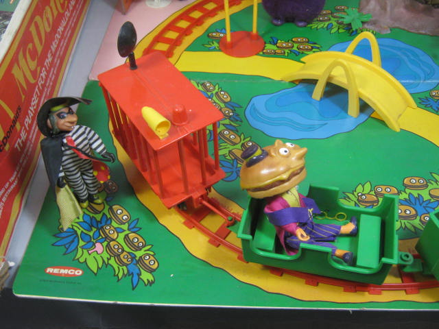 Vtg 1970s Remco McDonalds Restaurant McDonaldland Toy Train Playset W/ Box + NR! 1