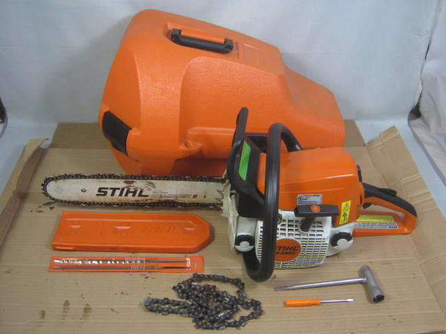 Stihl MS250C MS250 45cc Chainsaw 16" Bar Case Extra Chain Files Tools No Reserve