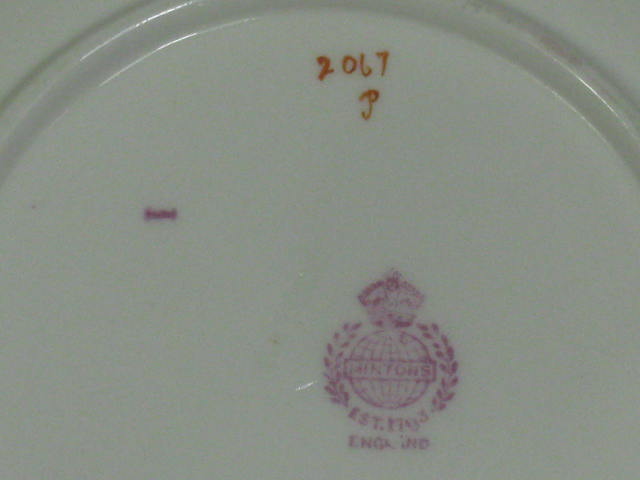 11 Antique Vtg Minton Chinese Tree China Saucer Berry Bowls Plates Dish Set NR! 6