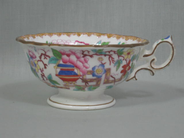 Antique Vintage Minton Chinese Tree China Cream Soup Bowls Tea Cups Set NO RES! 2