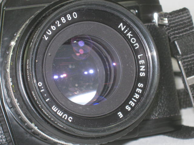 Nikon EM 35mm SLR Camera + Series E 50mm f/1.8 Lens 28mm f/2.8 Wide Angle NR! 2