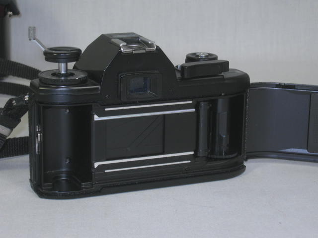 Nikon EM 35mm SLR Camera + Series E 50mm f/1.8 Lens 28mm f/2.8 Wide Angle NR! 5