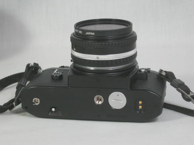Nikon EM 35mm SLR Camera + Series E 50mm f/1.8 Lens 28mm f/2.8 Wide Angle NR! 6
