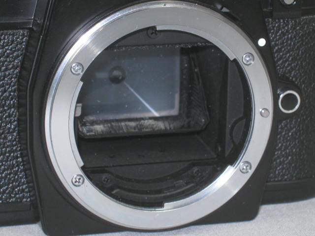 Nikon EM 35mm SLR Camera + Series E 50mm f/1.8 Lens 28mm f/2.8 Wide Angle NR! 7