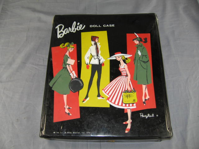 7 Vintage Barbie Skipper Midge Dolls Clothes +Cases Lot 22
