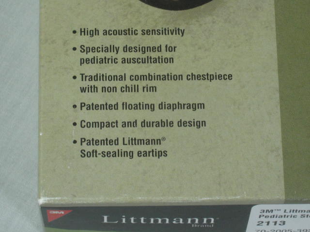 3M Littmann Classic II Pediatric Stethoscope Barely Used Orig Box New Eartips NR 3