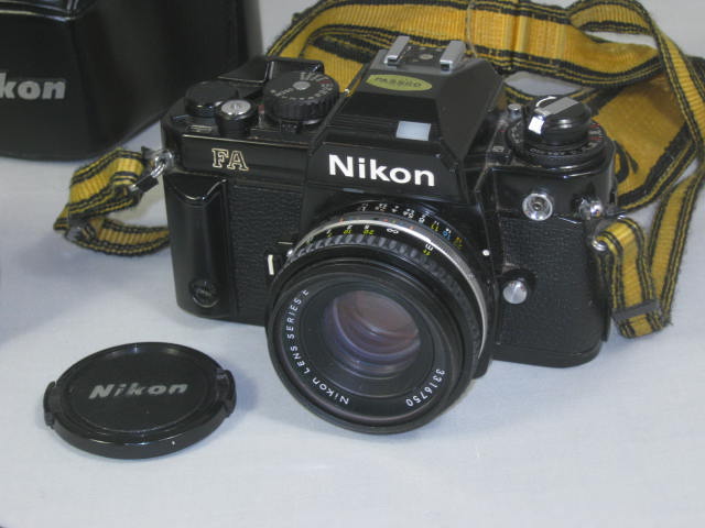 Nikon FA 35mm SLR Camera 50mm f/1.8 Nikkor 28mm f/2.8 Wide Angle Lens Manuals NR 1