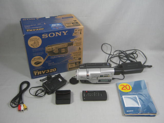 Sony Handycam DCR-TRV320 Camcorder Video Camera w/Charger Remote Filters NO RES