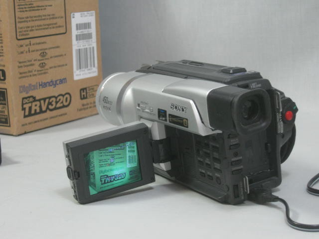 Sony Handycam DCR-TRV320 Camcorder Video Camera w/Charger Remote Filters NO RES 4
