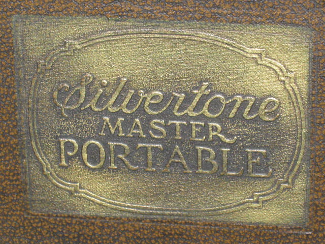 Vtg Silvertone Master Portable Hand Crank 78 Record Player Tru Phonic Reproducer 1