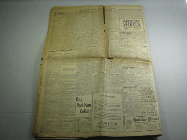 Vtg The NY Times April 25 1912 Titanic Disaster Wreck Sinks Newspaper NO RESERVE 3