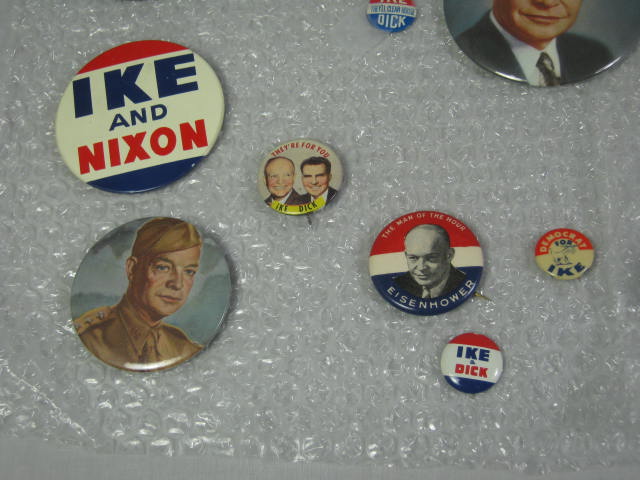 23 Vtg Ike Eisenhower Dick Nixon Presidential Campaign Pin Button Pinback Lot + 1