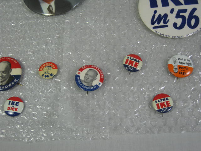 23 Vtg Ike Eisenhower Dick Nixon Presidential Campaign Pin Button Pinback Lot + 3