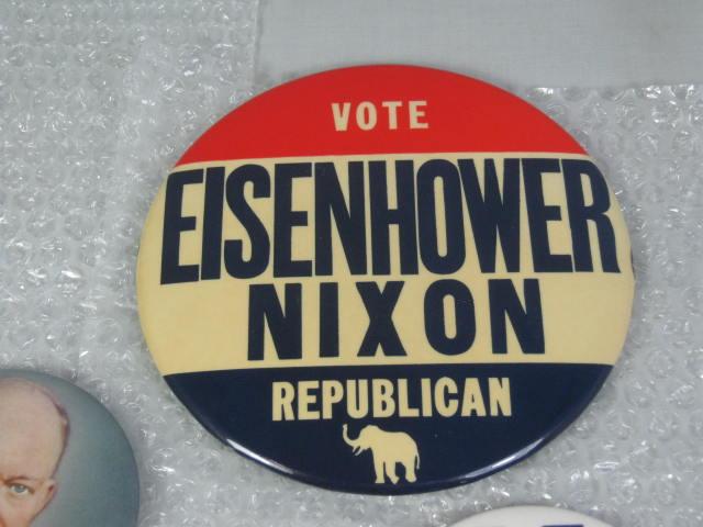 23 Vtg Ike Eisenhower Dick Nixon Presidential Campaign Pin Button Pinback Lot + 5