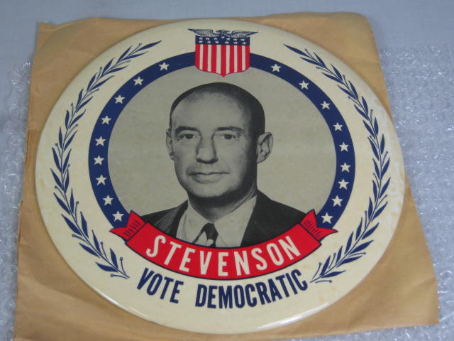 23 Vtg Stevenson Sparkman Kefauver Presidential Campaign Pin Button Pinback Lot+ 5