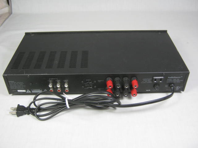 AudioSource Amp 100 2 Channel 50 Watt Bridgeable Stereo Power Amplifier Works NR 5