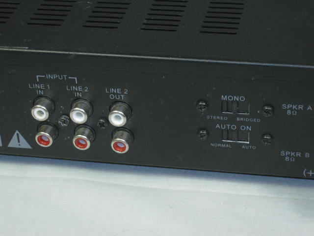 AudioSource Amp 100 2 Channel 50 Watt Bridgeable Stereo Power Amplifier Works NR 6