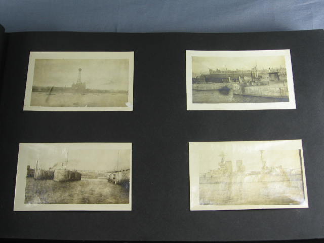 WWI US Navy Photo + Card Scrapbook Album WW1 WW 1 I NR 12
