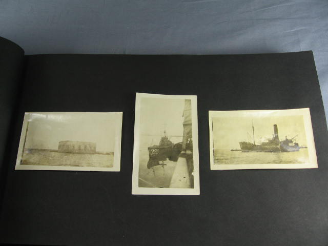 WWI US Navy Photo + Card Scrapbook Album WW1 WW 1 I NR 14