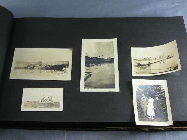 WWI US Navy Photo + Card Scrapbook Album WW1 WW 1 I NR 17