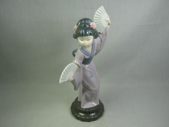 Vtg Lladro Madame Butterfly Japanese Geisha Girl Figurine 4991 Glazed Retired NR