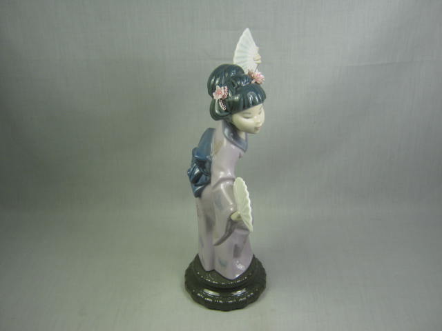 Vtg Lladro Madame Butterfly Japanese Geisha Girl Figurine 4991 Glazed Retired NR 3