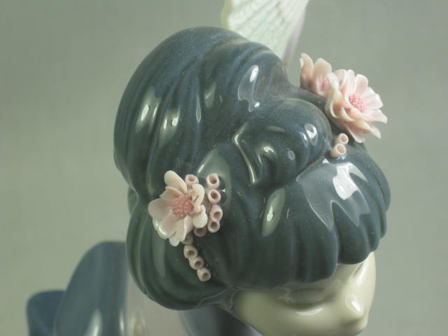 Vtg Lladro Madame Butterfly Japanese Geisha Girl Figurine 4991 Glazed Retired NR 4