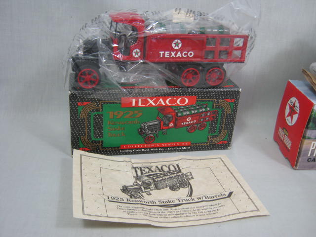 7 Ertl Texaco Diecast Coin Banks Lot Trucks Diamond Tankers Doodle Bug 1934 1930 3