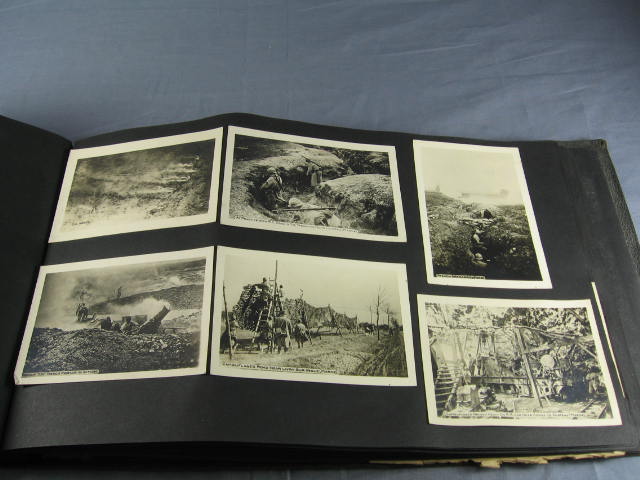 WWI US Navy Photo + Card Scrapbook Album WW1 WW 1 I NR 50
