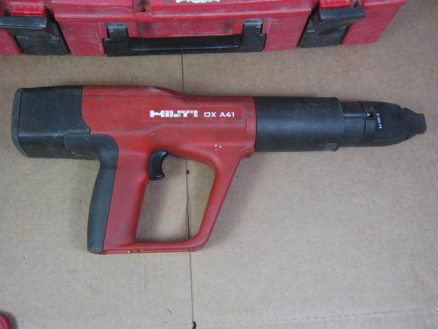 Hilti DX A41 Powder Actuated Nailer Nail Stud Gun With Case + Ramset Fasteners 4