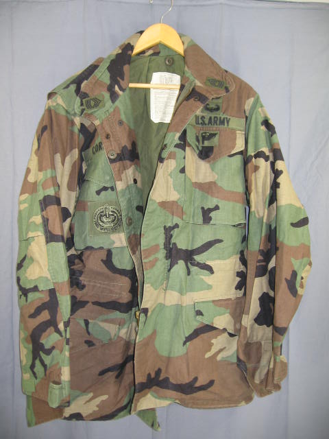 US Army Uniforms Lot Dress Blues Camo Jackets Pants NR 9