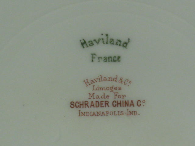 2 Antique Haviland Limoges France Drop Rose Gilt 8.5" Dessert Salad Plates NR! 9