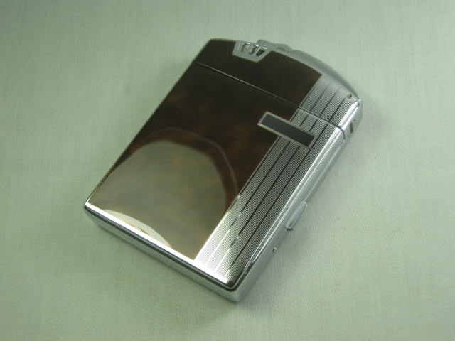 Vtg Ronson Twentycase Art Deco Cigarette Lighter/Case W/ Pouch Box Instructions+ 1